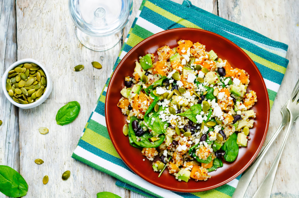 Quinoa Salad with Pumpkin Seeds recipe for vegan
